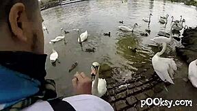 Natural cute babe with boobs is so dirty french amateur