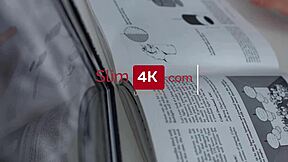 Nerd tries anal with slim blonde