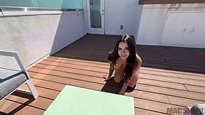 Cute Petite Sexual Demon Suttin Gets Fucked With Big Dick On Roof Top Terrace By Jmac