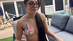 i ride thick latina step sister outdoor and cum