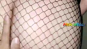 Gothic nympho neighbor gets fucked from behind and cums messy