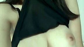 Look At This Cute Asian Teen 18+ Showing Her Big Natural Tits! So Beautiful And Young!