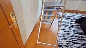 Latina Maid In Jeans And Flip Flops Gets Seduced With Intense Massage, Bent Over In Doggystyle To Orgasm