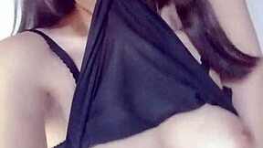 Look At This Cute Asian Teen 18+ Showing Her Big Natural Tits! So Beautiful And Young!