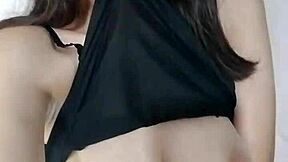 Look At This Cute Asian Teen 18+ Showing Her Big Natural Tits! So Beautiful And Young!