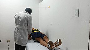 KINKY DOCTOR MASTURBATES HIS COCK IN THE OFFICE