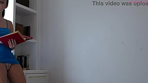 I suck and ride huge cock, eating my foster daddy's cum load.