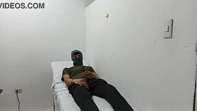 KINKY DOCTOR MASTURBATES HIS COCK IN THE OFFICE