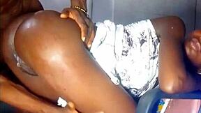 Hard Fuck For Little African Teen Slut In Bent Over Position!