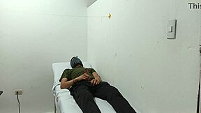 KINKY DOCTOR MASTURBATES HIS COCK IN THE OFFICE