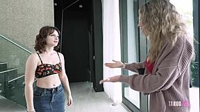 horny step daughter evie christian gets punished by luke longly for sneaking out