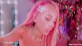 Petite College Teen Rides Dildo