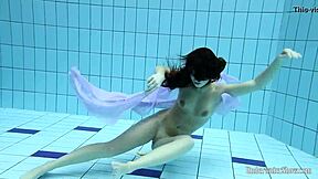 I Love Aneta's Big Tits In Purple Dress By Pool