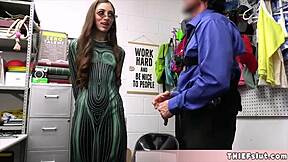 I got caught by mall cop and paid with my pussy