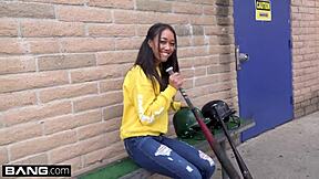 Asian Teen 18+ Aria Skye Gets Tight Pussy Pounded in Public POV