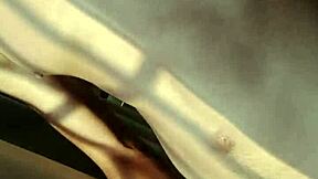 dude, check this hot guy with a big dick jerking off in public by the window!