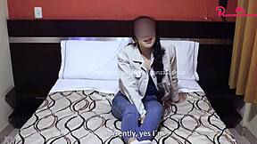 Casting interview with cute latina teen estefany from peruvian and argentinian background, lively and casual.