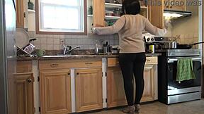 i let my stepson fuck me while cooking in the kitchen