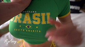 hot brazilian girl drivin me crazy - cummin too deep in her