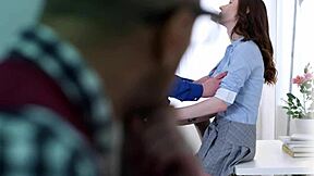 Busty Brunette Takes Double Penetration and Messy Facial in Wild Threesome Action