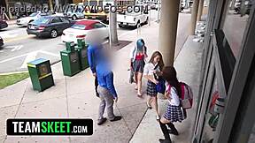 Tight Thief BENT OVER in Garage!