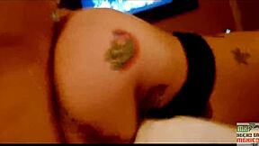 Squirt pov fuck in front of voyeur husband