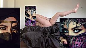 morning yoga and masturbation with slutty white girl