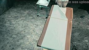 Insane woman locked in a cell, used just for her tight pussy