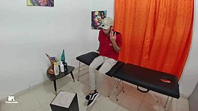 Massage therapist fucks client's big ass, she craves more