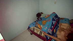 Shy 18-year-old with big tits gets wet from stepfather's taboo touch.