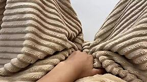 Feeling lonely, I pleasure my tight pussy to relieve the horniness.