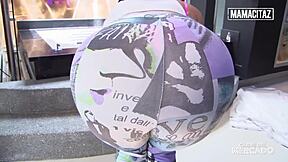 Busty Latina Vick Valencia gets oiled and drilled by stranger