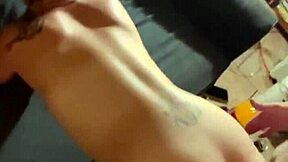 Busty Petite Hooker Feels Excited Sucking and Fucking Client Bareback at Trap House