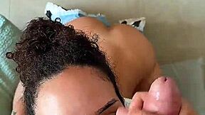 I swallow every drop brunette nasty latina deepthroat pov