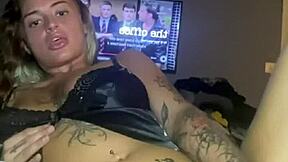 teen goth whore fucks her tight pussy hard