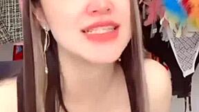 big tits teen shows off sexy curves for wild fun