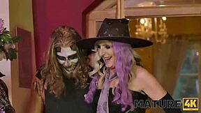 Mature Granny Plays Fucking Hide and Seek at Party