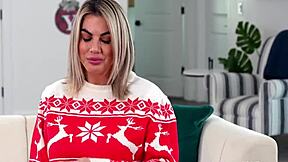 Is the teen getting a creampie in front of stepmom?