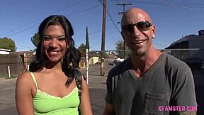 Little amateur stepsister eager to suck last drop of cumshot