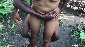 Caught My Ebony Neighbor Bathing Naked in Nearby Bush. What Happens Next?