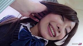 Real Uncensored JAV POV Sex with Petite Japanese Teen 18+