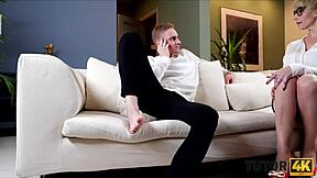 Blonde tutor caught with toys?