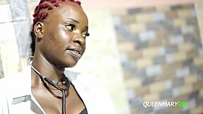 Nurse Jessica Ts Sucks Patient's Big Black Cock!