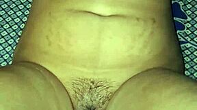 Indian bhabhi's wet pussy takes hard dildo