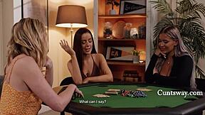 Hey, husband's out cold while Vanna Bardot, Charlie Forde, Hayley Davies get frisky!