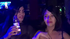 skinny newbie baixinha rides and dances on big cock in swing club