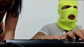 my sex-addicted neighbor makes me cum inside her crazy body