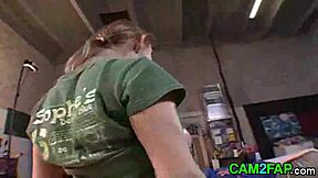 Teen with great tits feels deep pleasure during intense fucking and licking