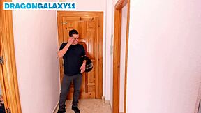 busty blonde mom gives delivery boy a surprise