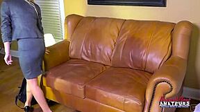 Cute brunette Autumn and blonde Alex engage in intimate play